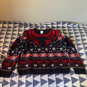 Stylish Black and Red Crewneck Sweater